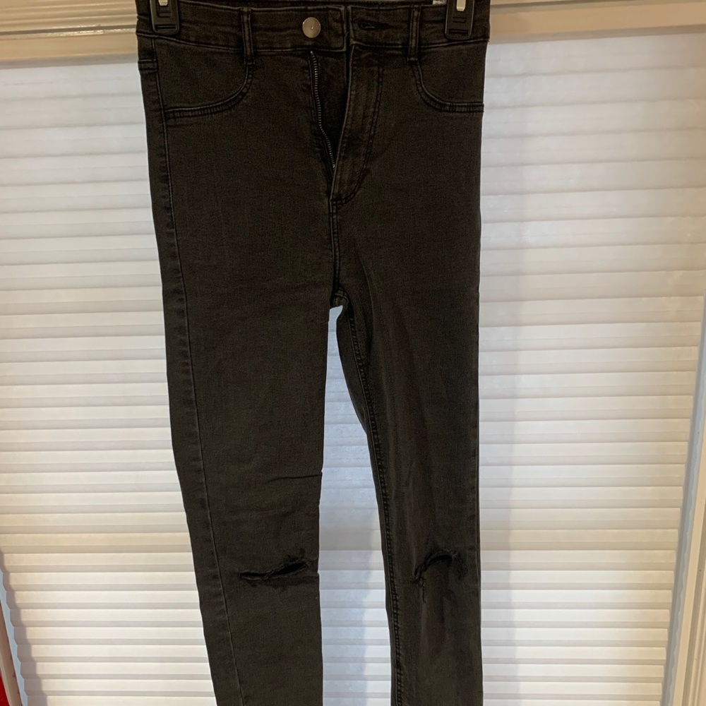 US 2 Charcoal Zara Jegging Jeans